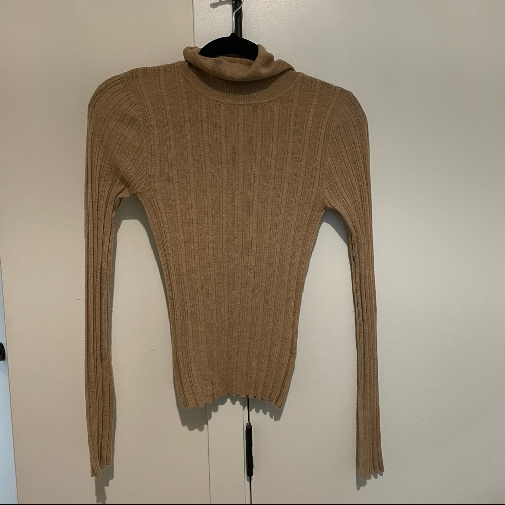Tan turtleneck